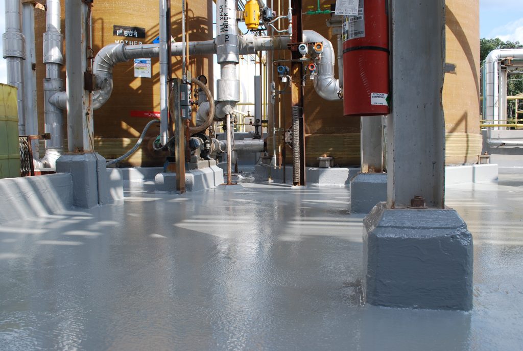 Industrial Resinous Floor Coating Installed in Cementitious Urethane System